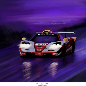 O'Rourke/Sugden/Auberlen - McLaren F1 GTR - 1998 - Limited Edition Print